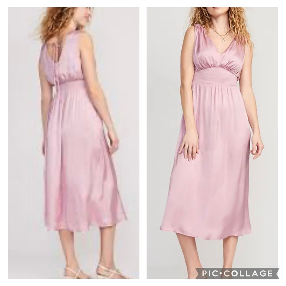 Old Navy Sarin Maxi Dress, Size M, Dusty pink